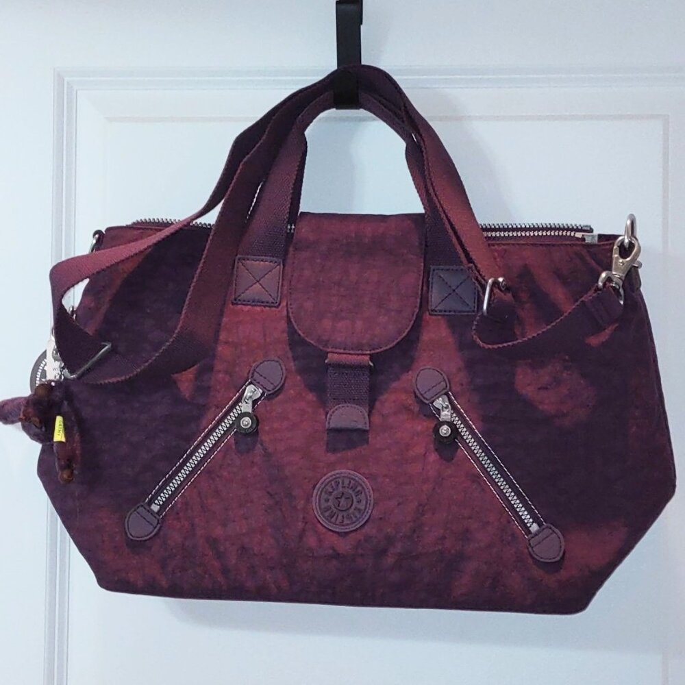 Kipling messenger tote bag, crossbody NWT and monkey charm